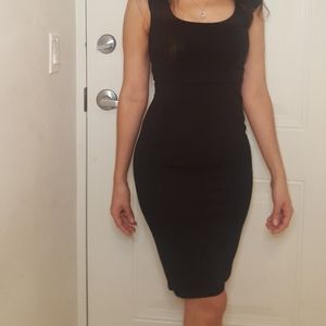 Victoria secret little black dress cap sleeve midi